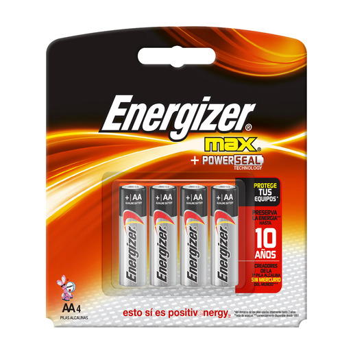 ENERGIZER PILAS AA X  4 UNID.