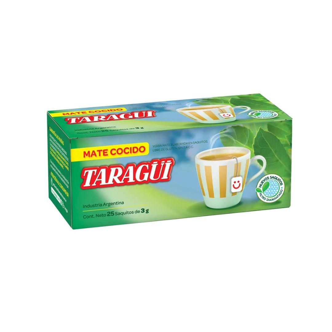 TARAGUI MATE COCIDO  25 SAQUITOS