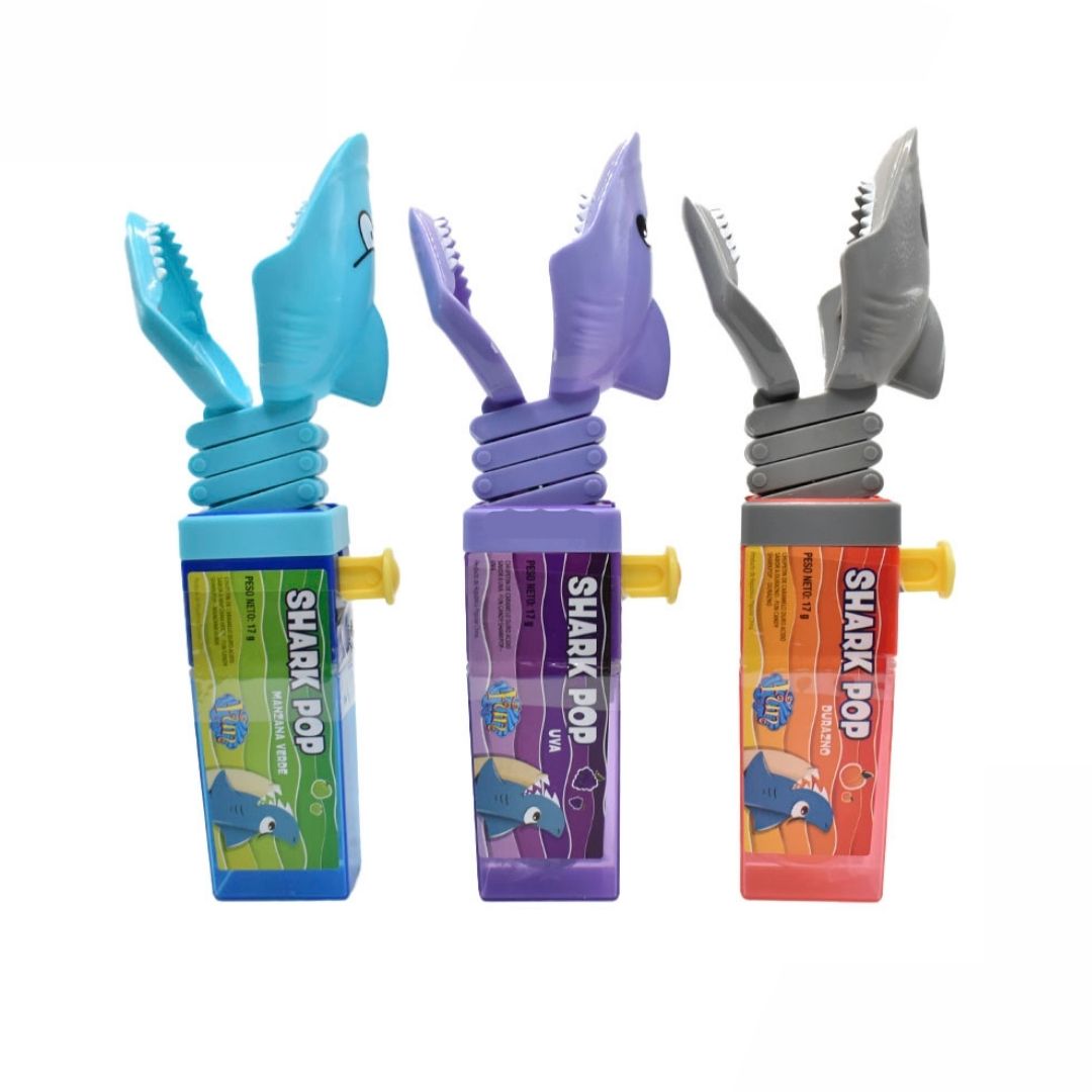 CHUP. SHARK POP PACK X 8 UNID.