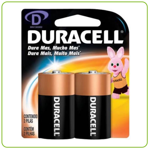 DURACELL PILAS D GRANDE X 2 UNID.