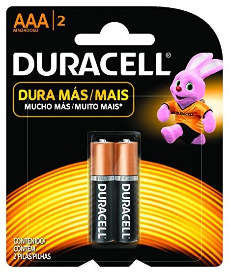 DURACELL PILAS AAA  X 2 UNID.