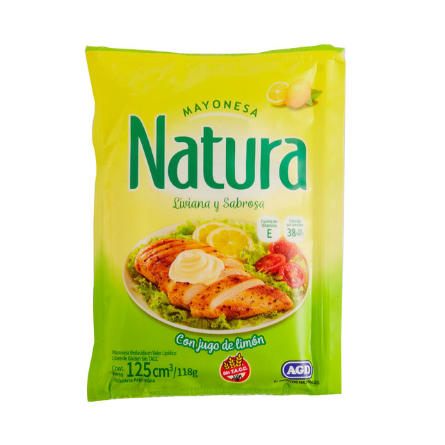 MAYONESA NATURA X 125 CAJA X 20 UNID.