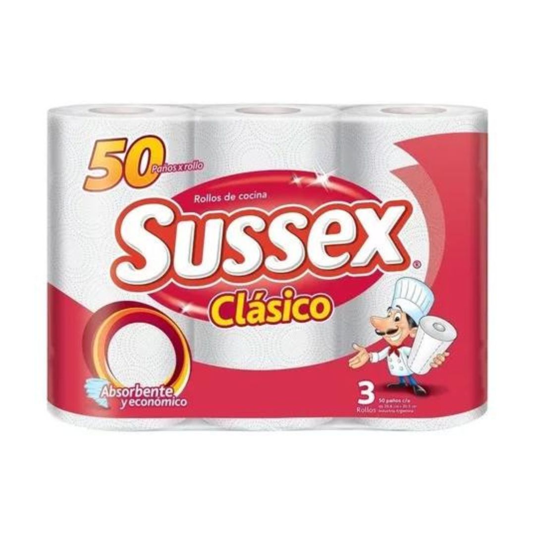 SUSSEX ROLLO  3X50 PAÑOS