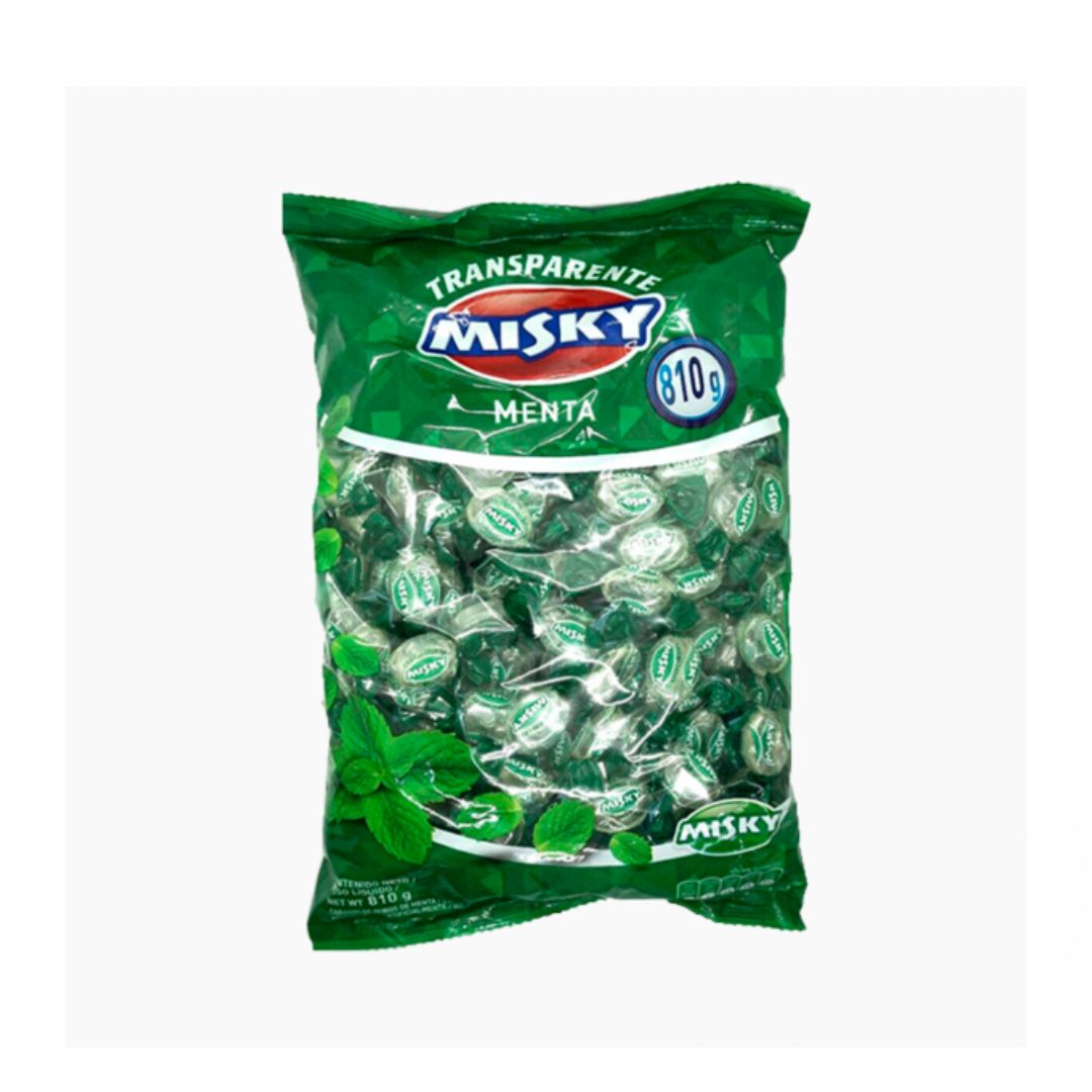 MISKY CARAM. TRANSP. X 810 GRS. MENTA