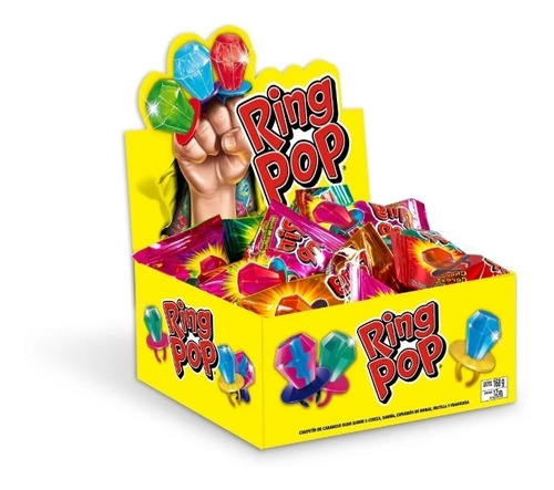 RING POP CHUP. X 24 UNID.