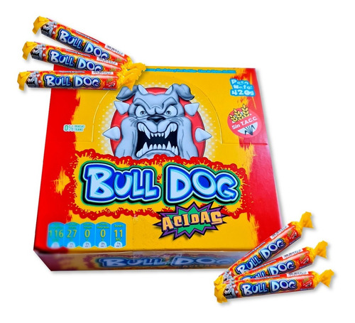 BULL DOG GOMAS ROLLOS ACIDOS X 12 UNID.