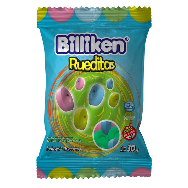 RUEDITAS BILLIKEN PAST. X 12 UNID.