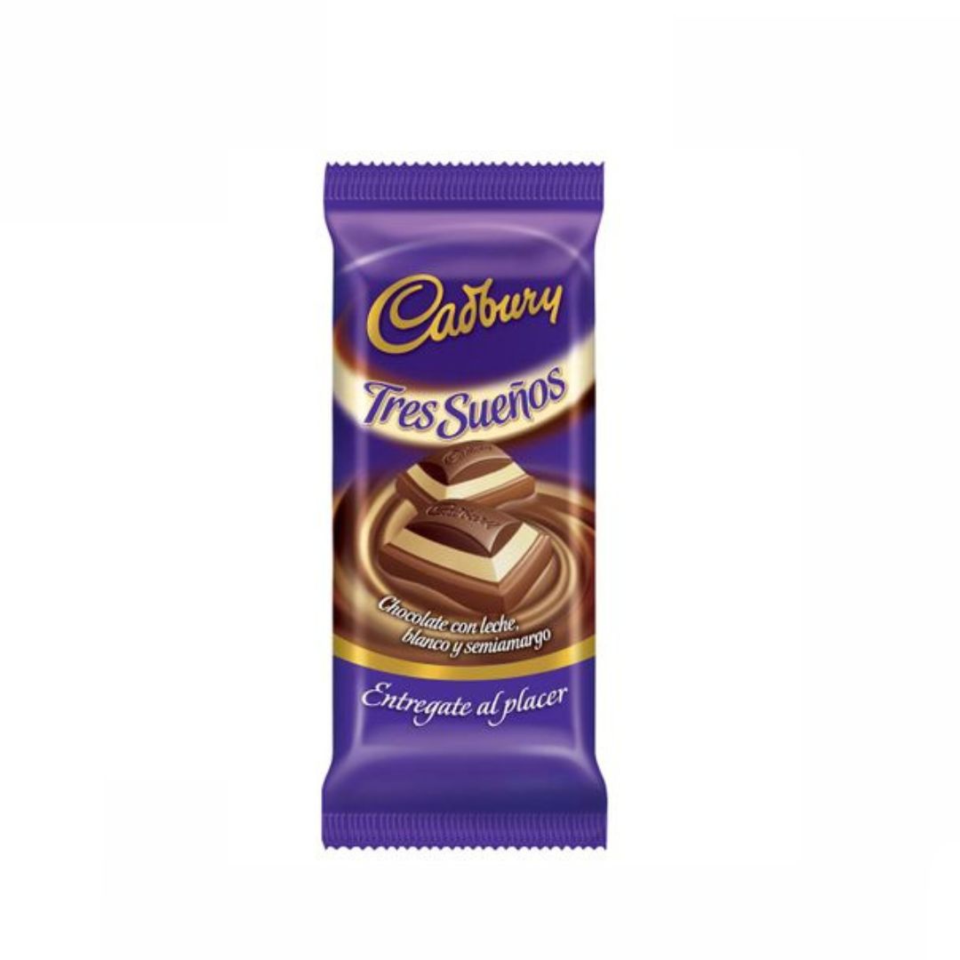 CADBURY CHOC. 3 SUEÑOS X 82 GRS.