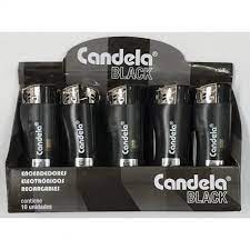 CANDELA ENC. ELECTR. BLACK 20 UNID.