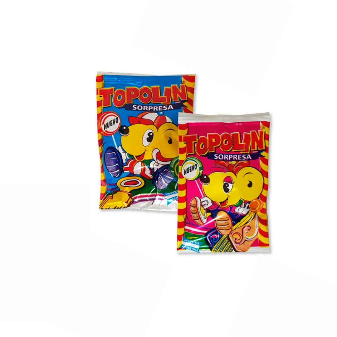 TOPOLIN CHUP. SORPRESA X 10 UN.