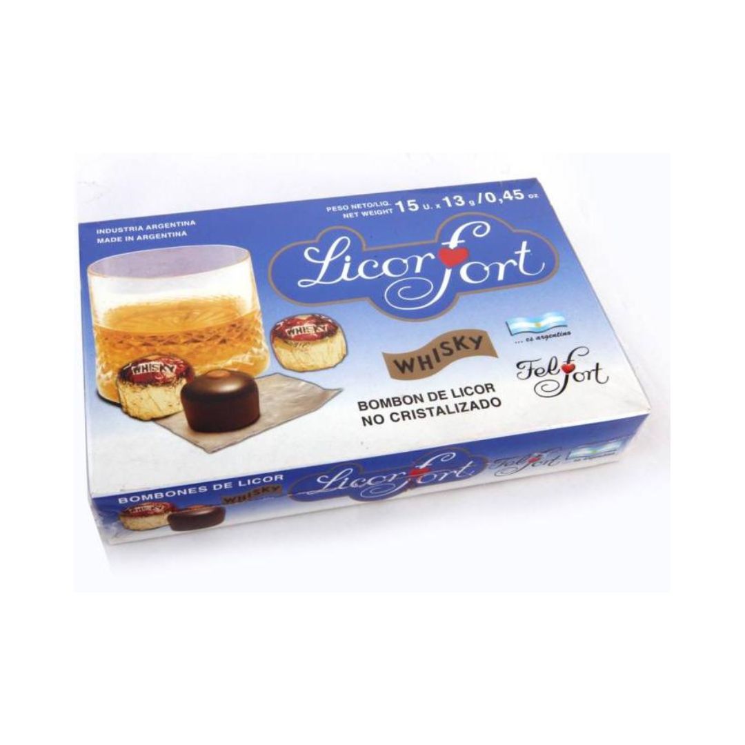 LICORFORT BOMBON WHISKY X 30 UNID.