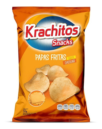 KRACHITOS PAPAS 55 GRS. CHEEDAR