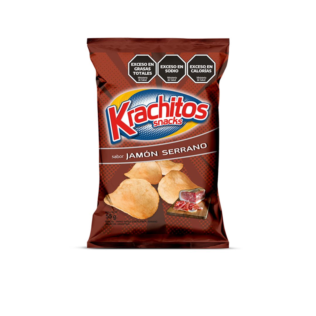 KRACHITOS PAPAS 55 GRS. JAMON SERRANO