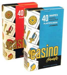NAIPES CASINO X 40 PLASTIF.