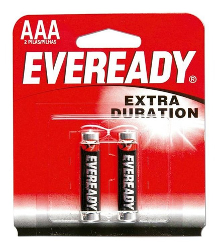 EVEREADY PILAS AAA  X 2 UNID.