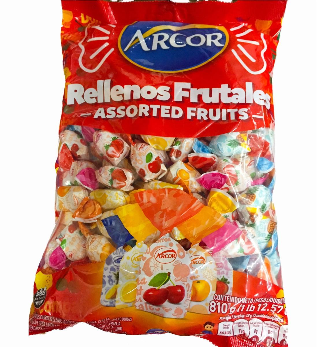 ARCOR CARAM. FRUTAL RELL. X 810 GRS.