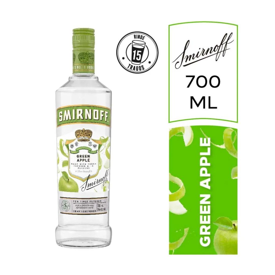 SMIRNOFF VODKA X 700 GREEN APPLE