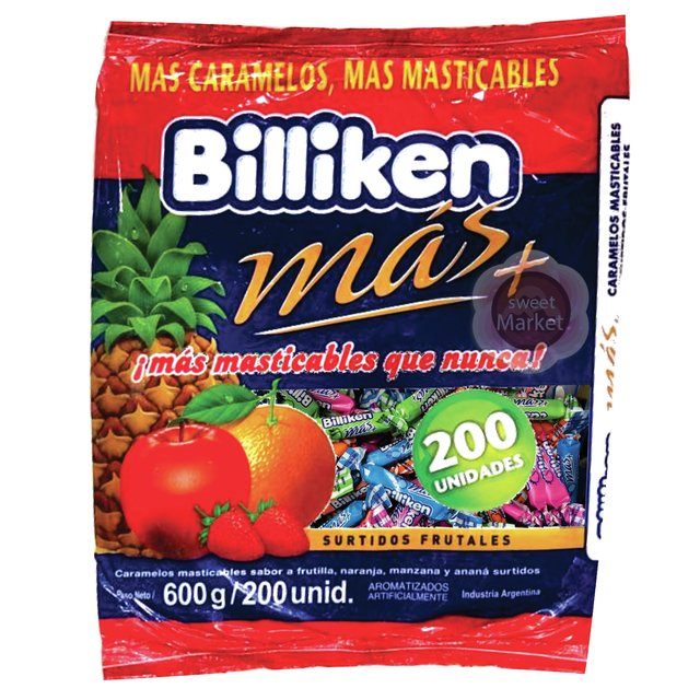 BILLIKEN CARAM. X 600 GRS. FRUTAL