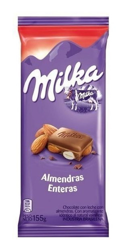 MILKA CHOC. X 155 GRS. ALMENDRAS