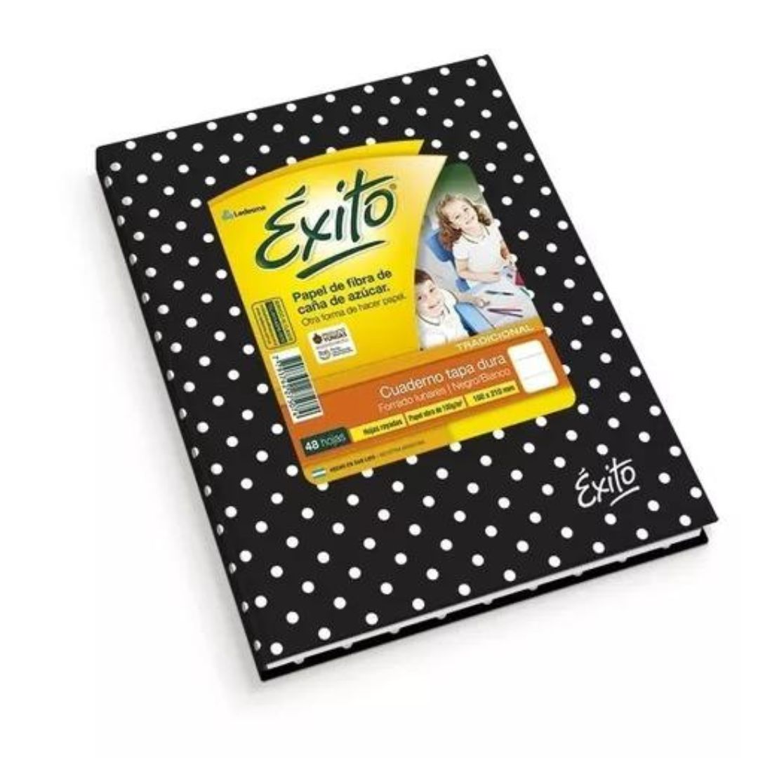 CUAD. EXITO PINTITAS X 48 HJS. NEGRO