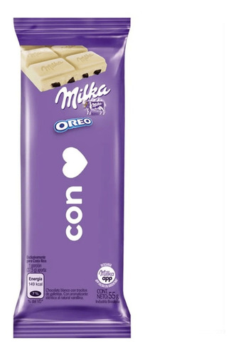 MILKA CHOC. 55 GS. OREO BLANCO