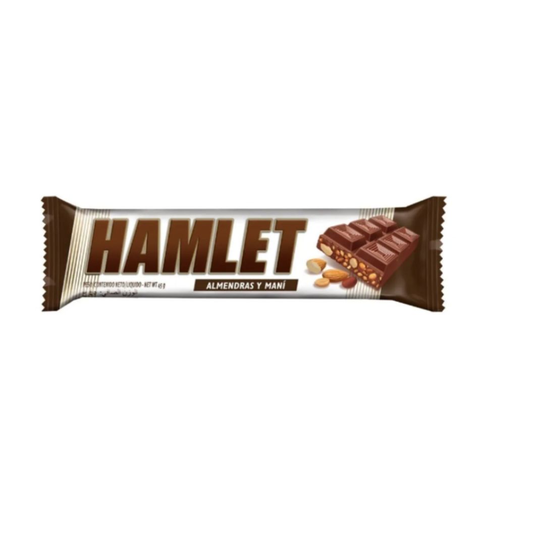 HAMLET CHOC. ALMENDRAS 45 GRS.