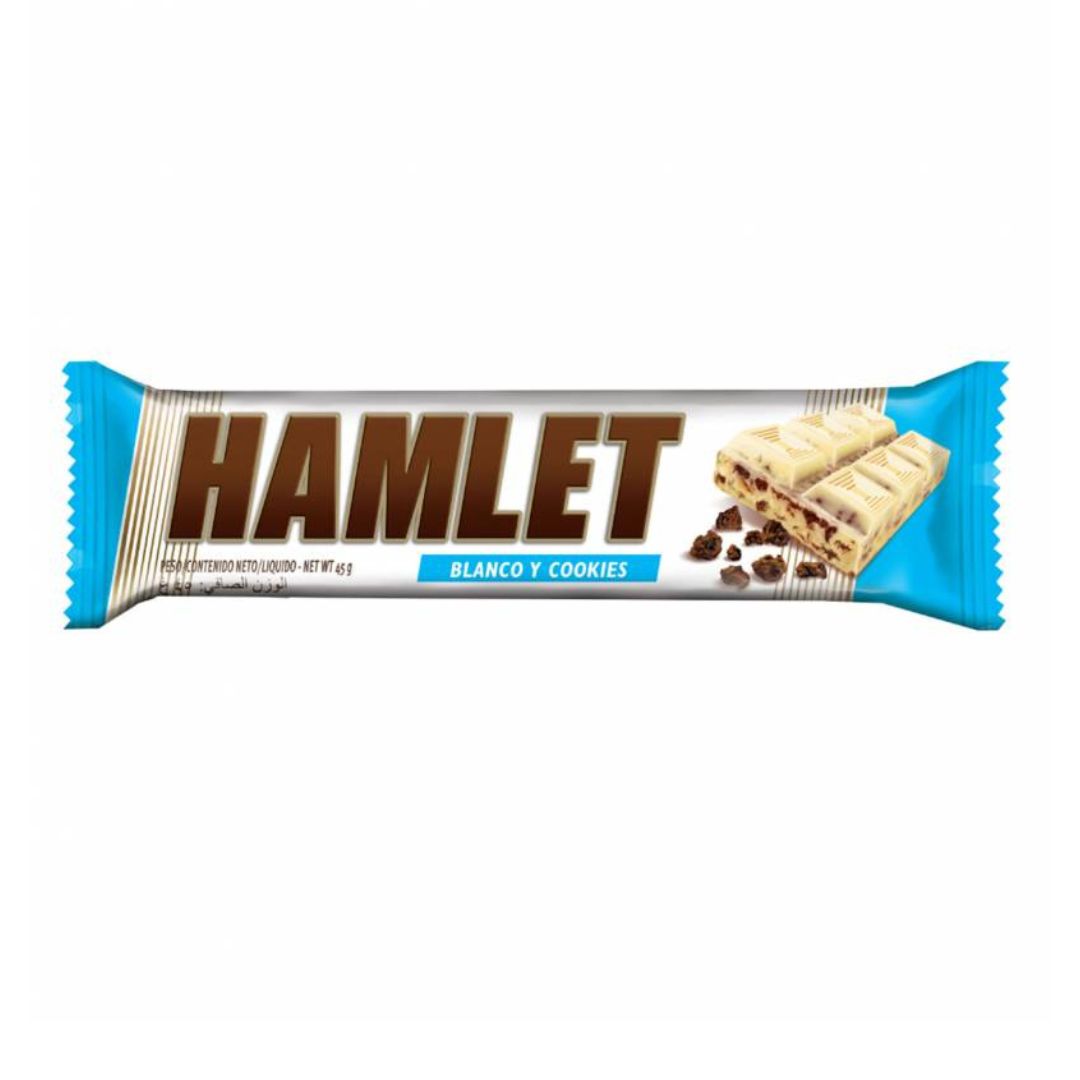 HAMLET CHOC. BLANCO COKIES 46 GRS.