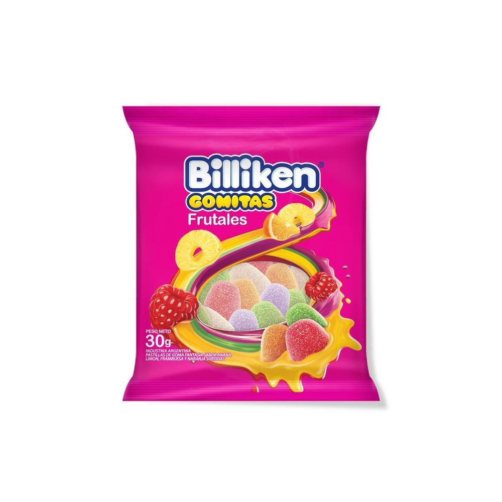 BILLIKEN GOMITAS 12 X 30 GRS. FRUTAL
