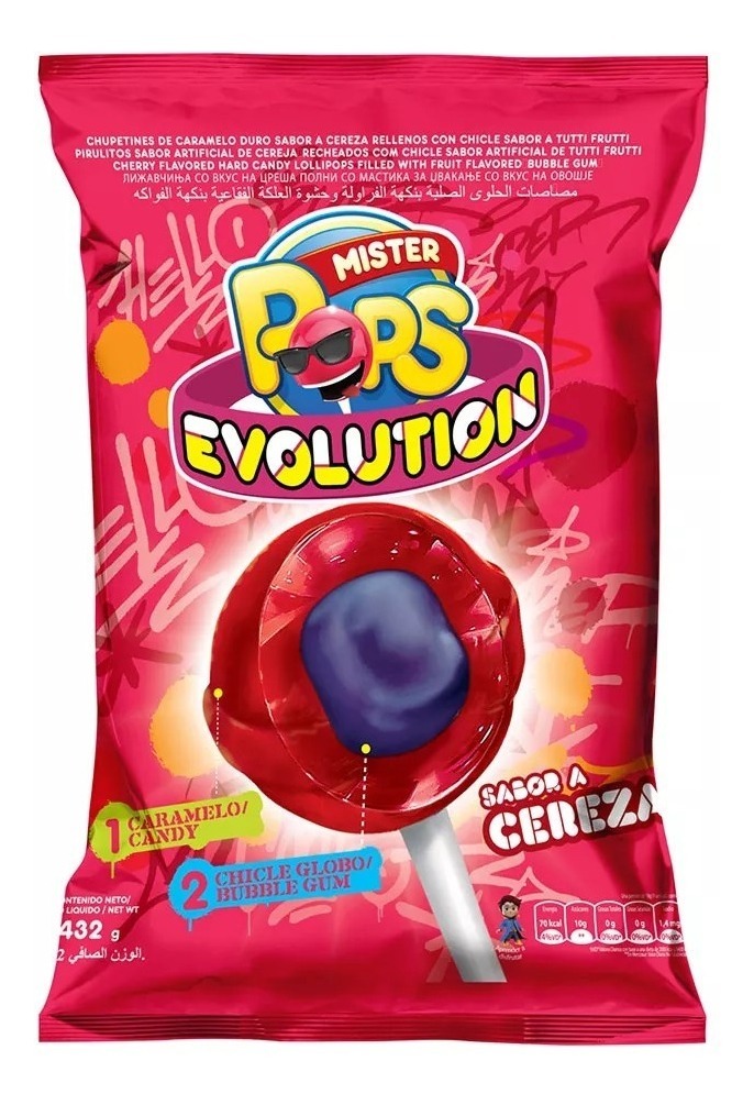 MR. POPS EVOLUTION X 24 CEREZA