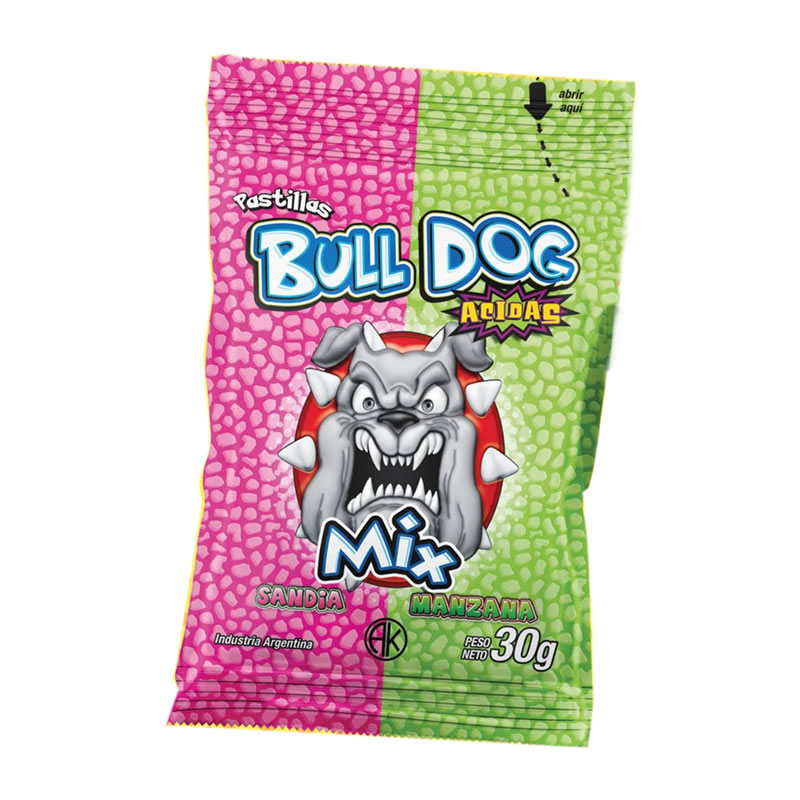 BULL DOG PAST. X 12 UNID. MANZ-SANDIA