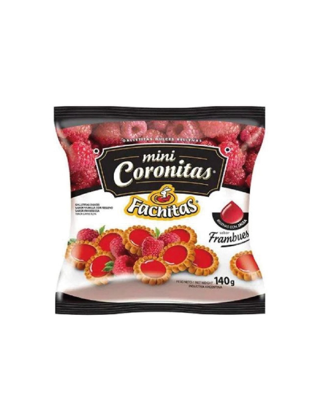 FACHITAS CORONAS X 140 FRAMBUESA