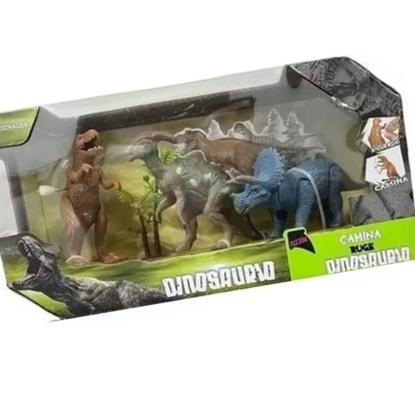 SET DINO POPPI MEDIANO CON LUZ-SONIDO