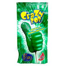 CHUP. CRAZY POP TIRA 10 UNID. SANDIA