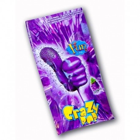 CHUP. CRAZY POP TIRA 10 UNID. UVA