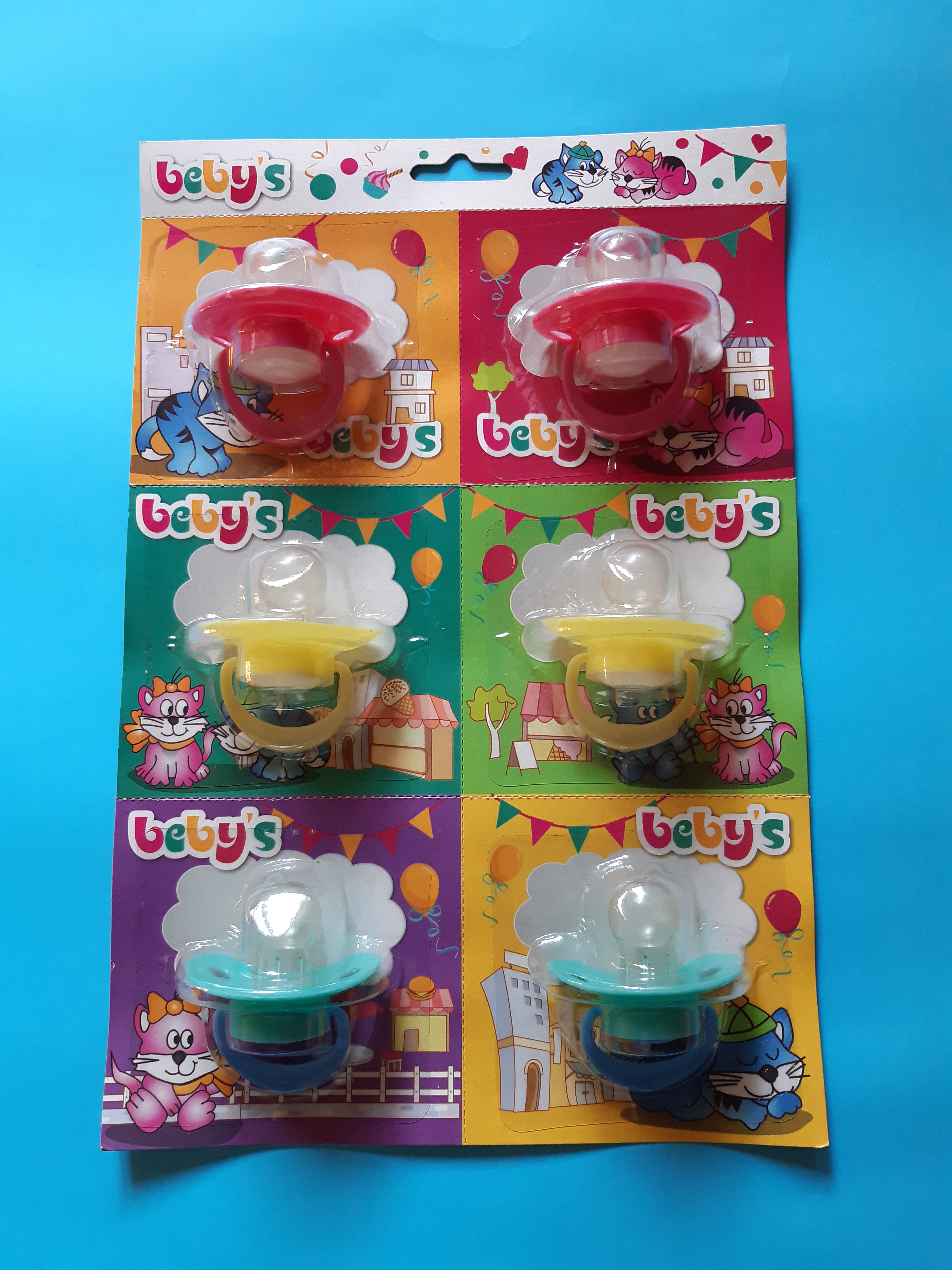 CHUPETES X 6 UNID. Nº 3 SURTIDOS