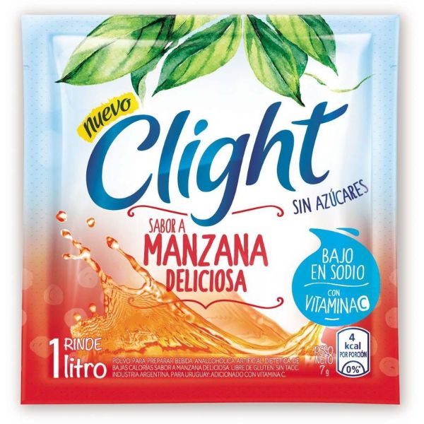 CLIGHT JUGO 20 UNID. MANZANA ROJA