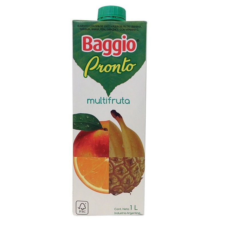 BAGGIO JUGO MULTIFRUTA 1000 CC.