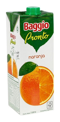 BAGGIO JUGO NARANJA 1000 CC.