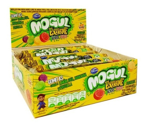 MOGUL GOMAS ROLLOS X 12 UNID. ACIDOS EXTREME