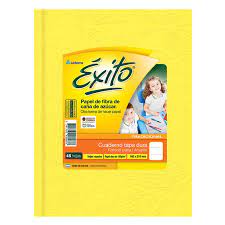 CUAD. EXITO FORRADO X 48 HJS. AMARILLO