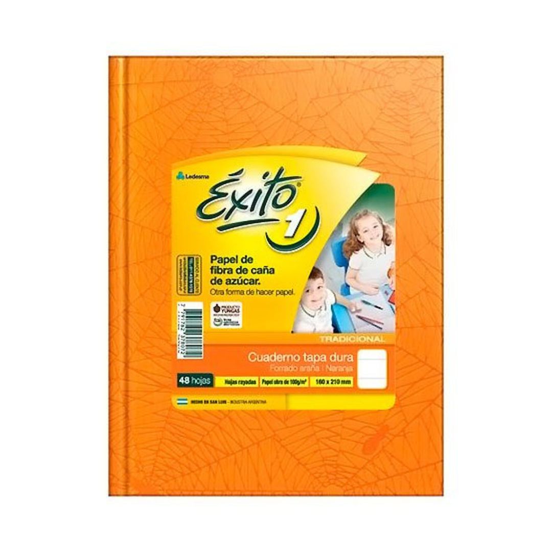 CUAD. EXITO FORRADO X 48 HJS. NARANJA