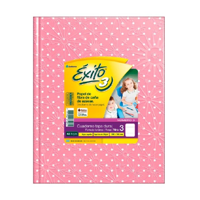 CUAD. EXITO PINTITAS X 48 HJS. ROSA