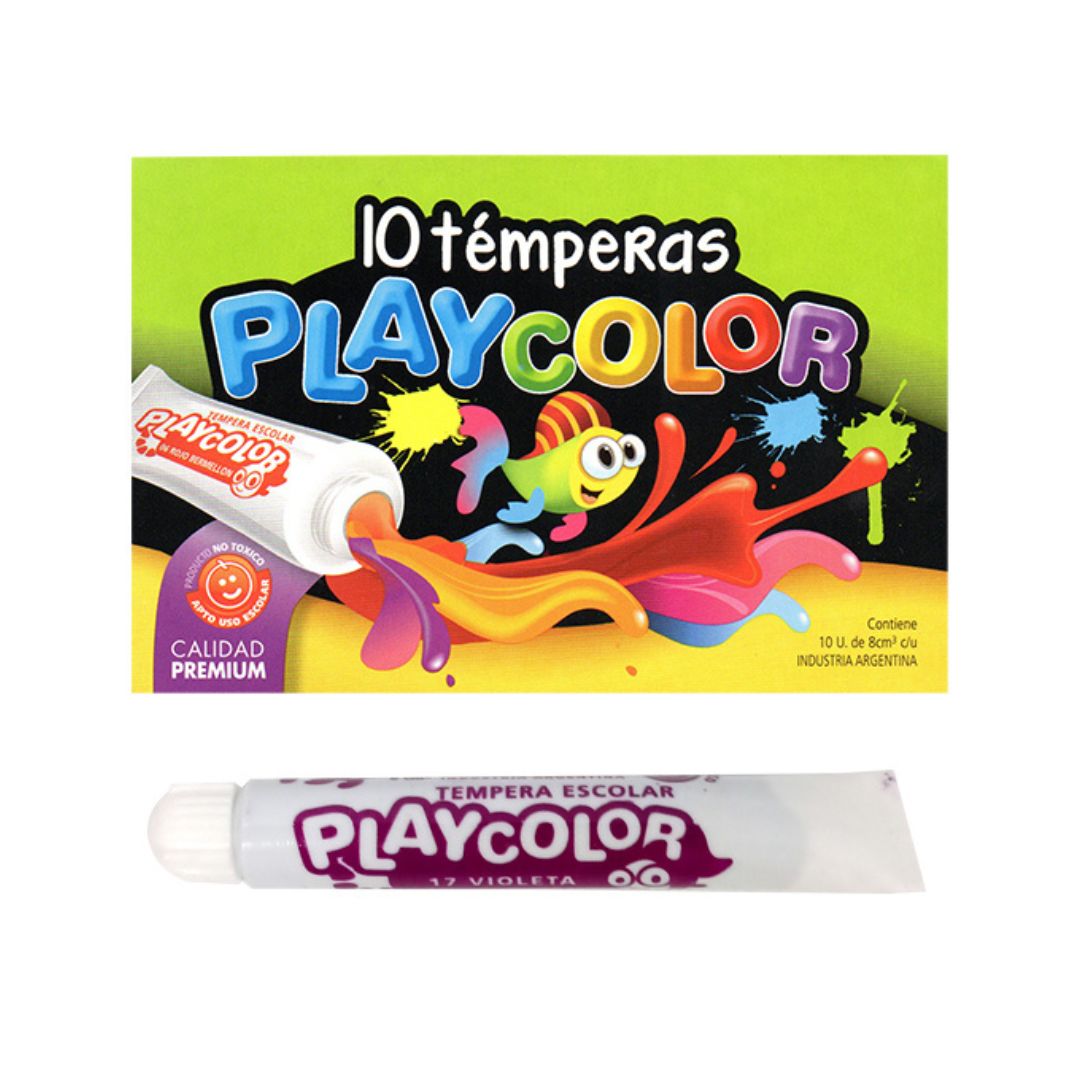 TEMPERA PLAYCOLOR X 10 UNID. VIOLETA