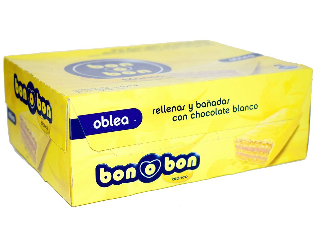 BON O BON OBLEA BLANCA CAJA 20 UNID.