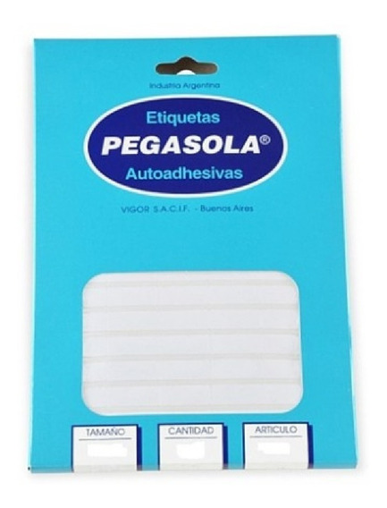 ETIQUETAS PEGASOLA PRECIOS X 100 UNID. N3012