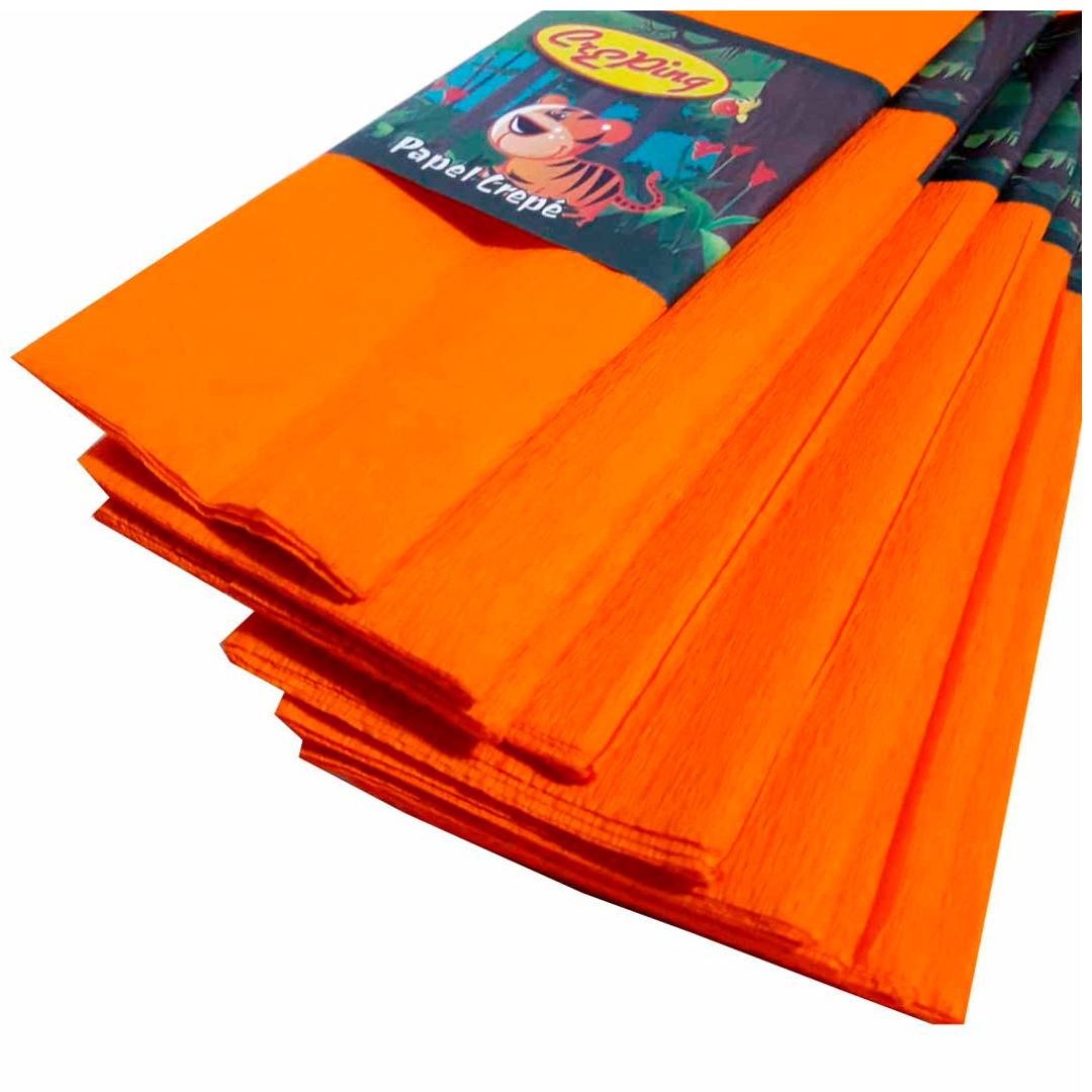 PAPEL CREPE CREEPING NARANJA