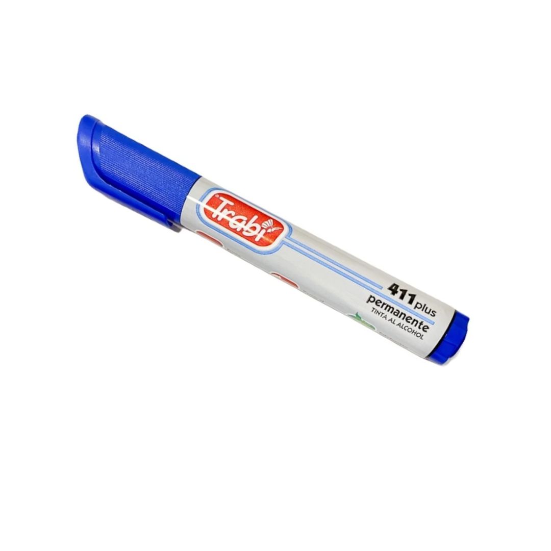 MARCADOR TRABI 411 PTA.RED. AZUL