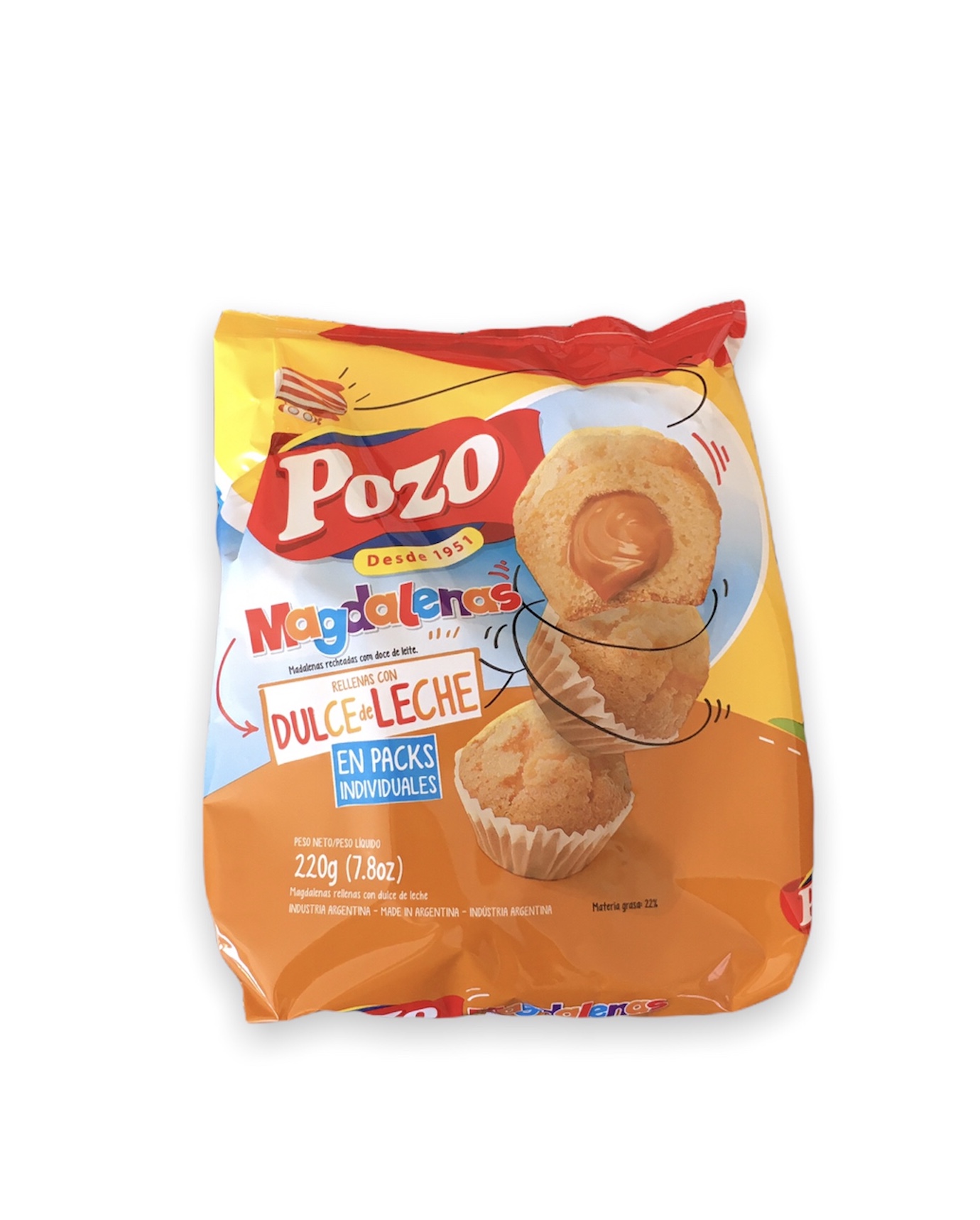 MADALENAS POZO X 220 GRS. DULCE LECHE