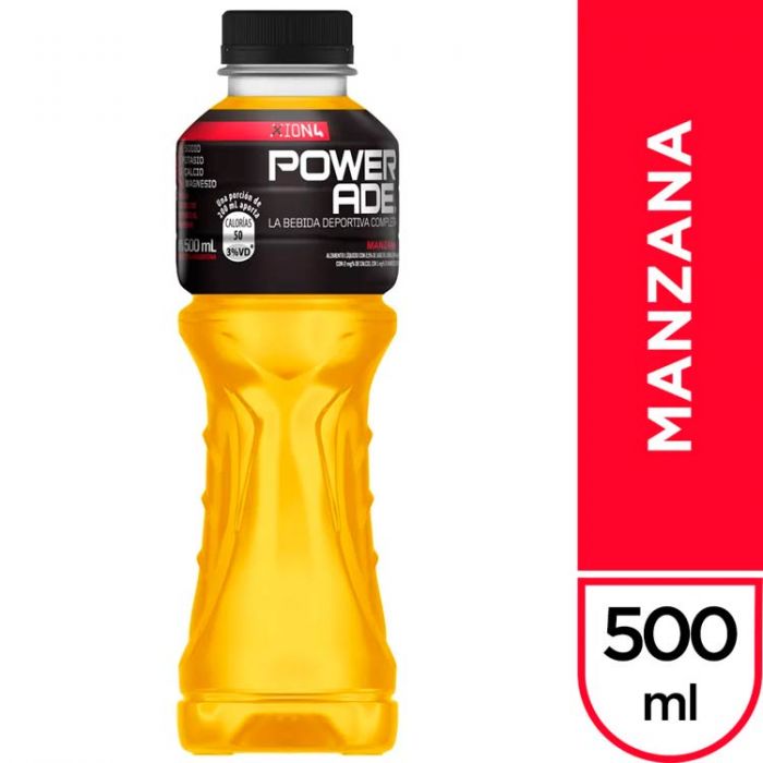 POWERADE 6 X 500 CC. MANZANA