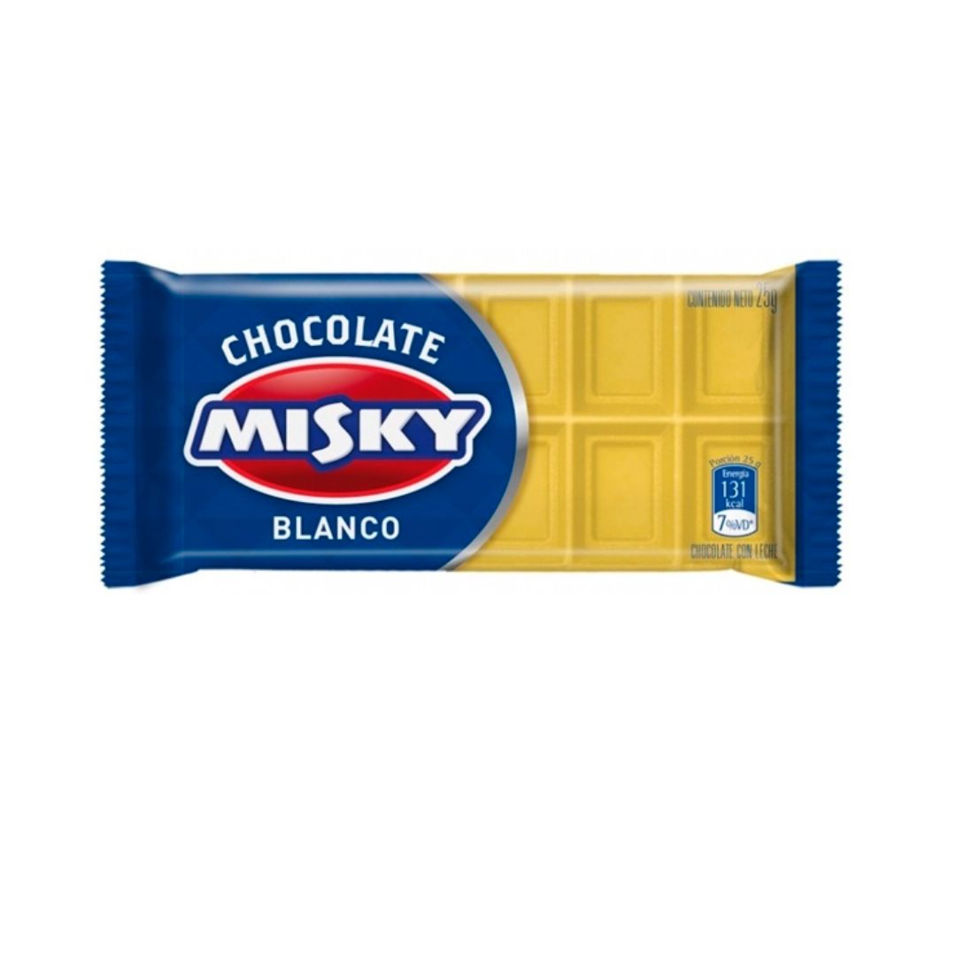 MISKY CHOC. X 25 GRS. BLANCO